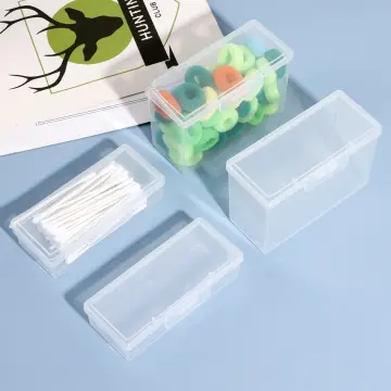 Household Storage Supplies Cotton Swab Storage Box Portable Travel  Toothpick Band-aid Box Small Object Transparent Storage Box