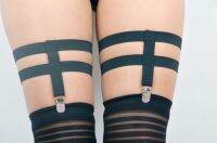 P0044 size free strumpfband cosplay cage body harness thigh belt garter leg suspenders lingerie sexy goth harajuku pair One