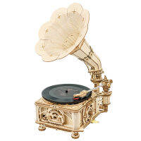 จิ๊กซอว์ไม้ ROKR Classical Gramophone Mechanical Gear LKB01 (Manual Version) &amp;gt;&amp;gt;พร้อมส่ง