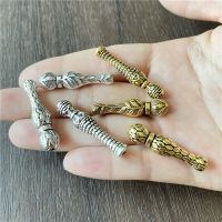 10pcs Rod-Shaped Rosary Pendant Connector Jewelry Making DIY Handmade Prayer Beads Bracelet Necklace For Metal Tassel Accessorie DIY accessories and o