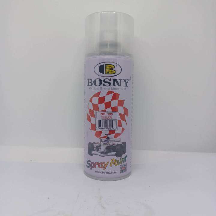 BOSNY ACRYLIC SPRAY PAINT 190 CLEAR/ TOP COAT Lazada PH