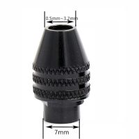 【Free-delivery】 Madi Traders Mini Drill Chucks Dremel Chucks 0.5-3.2Mm Keyless Drill Chuck Adapter 1Pcs Electric Grinding Chucks เครื่องมือ Accessories