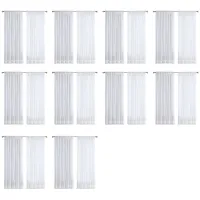 20Pc Super Soft Great Hand Feeling White Tulle Curtains for Living Room Decoration Modern Veil Chiffon Solid Sheer Voile