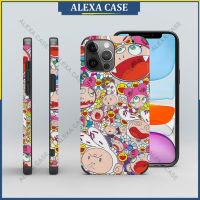 Takashi Murakami เคสโทรศัพท์สำหรับ iPhone 14 Pro Max / iPhone 13 Pro Max / iPhone 12 Pro Max / iPhone 11 Pro Max / XS Max / iPhone 8 Plus / iPhone 7 plus ฝาครอบเคสป้องกันหนังแกะป้องกันการตก D7VAM8