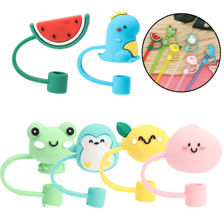 Creative Silicone Straw Plug Reusable Drinking Dust Cap Glass Cup