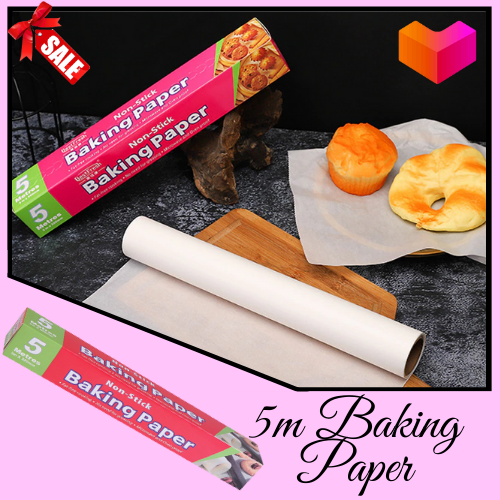Parchment Paper Non-stick Baking Parchment Roll Unbleached Baking Pan Liner  For Kitchen Air Fryer Steamer Cooking Bread