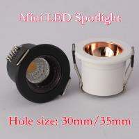 Mini Led Spot Downlights Recessed COB Dimmable Ceiling Light For Home Cabinet Showbox Hole Size 30mm  by Hs2023