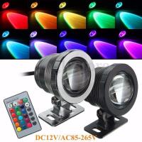 【☑Fast Delivery☑】 huoyanping ไฟ Rgb Led ใต้น้ำฟลัดไลท์กันน้ำไฟใต้น้ำรีโมทคอนโทรลไฟเฉพาะจุดไฟตกแต่งพูล