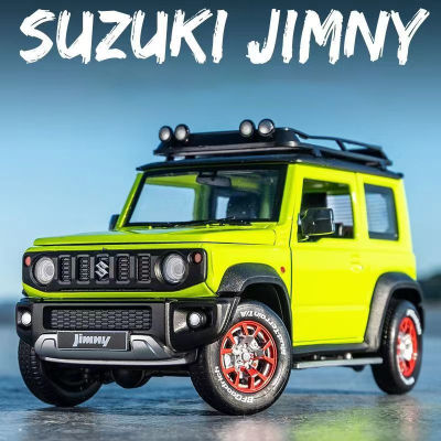 1:18 SUZUKI Jimny ประกอบรุ่นล้อแม็กรถยนต์ D Iecasts และของเล่นยานพาหนะรถรุ่นแสงฟังก์ชั่นรถของเล่นสำหรับของขวัญเด็ก