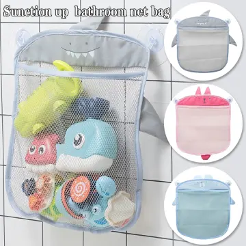 Bath Toy Holder Corner Bath Toy Net Bathtub Toy Shelf Mesh Basket Mesh Bath  Toy Storage Bucket Hanging Hammock Organizer Shower Bag Suction Cup Bathroom  Toy Storage Great For Hanging On The