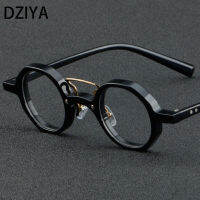 Vintage Round Punk Acetate กรอบแว่นตาผู้ชายผู้หญิงยอดนิยมโปร่งใสแว่นตา60886