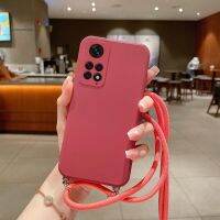 For Redmi Note 11 12 Pro Liquid Silicone Lanyard Case Neck Strap Cord Cover For Xiaomi Mi 12T Pro 11T 11 Lite 5G Poco X5 Pro F3