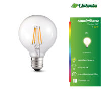 Nagas หลอดไฟ LED รุ่น Filament G80 4 Watt WarmWhite ขั้ว E27 สไตล์ Vintage ประหยัดไฟ รับประกัน 1 ปี ( 1 หลอด )