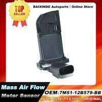 OEM 7M5112B57 7M51-12B579-BB เซ็นเซอร์ MAF 9BB การไหลของอากาศเชิงมวลเมตรสำหรับ Ford C-Max ระบบส่งโฟกัสฟิวชั่น Kuga Mondeo สำหรับรถวอลโว่ C30