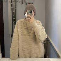 √Soft Glutinous Wind Soft Milk เสื้อกันหนาวผู้ชายฤดูหนาวญี่ปุ่น Bottoming ถักเสื้อกันหนาว Lazy Wind เกาหลีคุณภาพสูงผ้าลินิน Coat