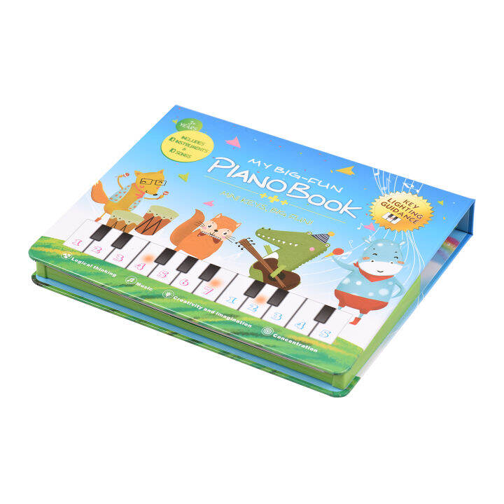 [ammoon]Bigfun 20 Key Piano Book Electronic Piano Keyboard & Music Book