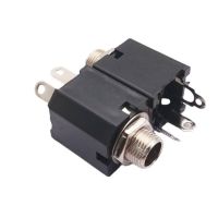 2x PJ-612A 3Pin 6.35mm 6.5 mono Female power Jack 1/4 inch Panel Mount Solder Nut Headphone Connector Socket Audio Microphone q1