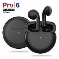 TWS, pro 6 wireless bluetooth earphones, music waterproof sports earphones, suitable for , , OPPO, Xiaomi,