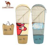 CAMELCROWN ถุงนอนเด็กตั้งแคมป์กลางแจ้ง1.1/1.3กิโลกรัมตั้งแคมป์อบอุ่นหนาโรงแรมแยกสกปรกนักเรียนพักกลางวัน