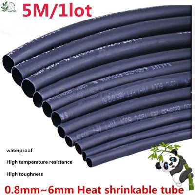 5 METER/LOT BLACK 1mm 1.5mm 2mm 2.5mm 3mm 3.5mm 4mm 5mm 6mm Heat Shrink Tubing Tube Picture Hangers Hooks