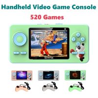 520 Games Video Game Console Retro Game Controller 2.4-Inch Screen Handheld Game Player Two-Person Mode