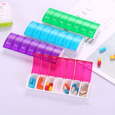 tdfj 7 Days Weekly Tablet Pill Medicine Holder Storage Organizer Splitters