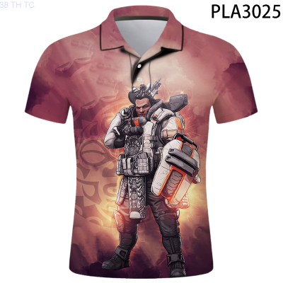 【high quality】  3d Printed Summer Game Apex Legends Polo Shirt Fashion Streetwear Ropa De Hombre Short Sleeve Cool Men Ropa Polo Homme Cool
