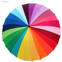 จัดส่งทันทีร่มใหญ่สีรุ้ง 16 สี ร่มกันแดด ร่มกันฝน UM-001