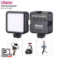 ULANZI VL49 สีดำ Mini LED Video Light ไฟ LED ขนาดพกพา มาพร้อมแบตเตอรี่ในตัว ขนาด 2000 mAh