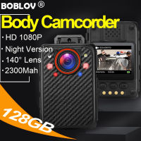 BOBLOV Body Mini Sports Camera กล้องเพื่อการกีฬาขนาดเล็ก X1 HD 1080P 128GB IR การมองเห็นได้ในเวลากลางคืน140เลนส์มุม ° 2300Mah ทำงานได้8ชั่วโมงตรวจจับการเคลื่อนไหวกล้องตำรวจ DVR เครื่องบันทึกเสียงกล้องรีโมท Dash BodyCam สำหรับ Vlogging