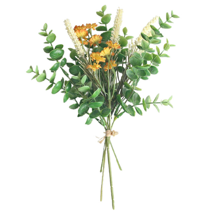 sanwood-ไม้พาย-1ช่อดอกไม้พืชเทียมที่มีประโยชน์ต้นบอนส์ปลอมแบบวินเทจภาพวาดใบยูคาลิปตัสประดิษฐ์ตกแต่งสำหรับงานแต่งงาน
