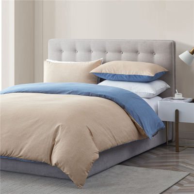 Modern Solid Color Duvet Cover Sets Pillowcase Quilt Covers Sets Bedding Sets for Bedroom Soft Bedclothes Double Queen King