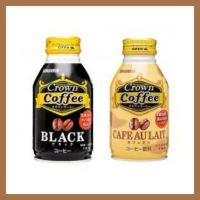 กาแฟพร้อมดื่ม คราวน์คอฟฟี่แบบระป๋อง Crown Coffee Black Can collection 260g