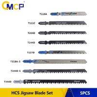 [HOT CHKXIWJHLOSJ 552] CMCP 5Pcs HCS ใบเลื่อยจิ๊กซอว์ตัดไม้เลื่อยใบมีด T Shank Jig Saw Blade ชุด111C 118A 127D 144D 244D 318A 344D สำหรับไม้พลาสติก