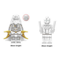 NEW Moon Knight บล็อกตัวต่อ Marvel Marc Spector ตัวเลขมินิบล็อกตัวต่อสำหรับเด็กของขวัญของเล่น X1895-1896