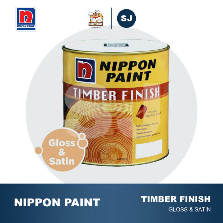 TIMBER FINISH (TINTING) 1L CAT VARNISH KAYU TRANSPARAN GLOSS NIPPON
