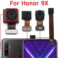 ของแท้สำหรับ Honor 9X มุมมองด้านหน้าด้านหลังสำรองข้อมูลกล้องโมดูลของกล้องขนาดเล็กหันหน้าไปทางด้านหน้าหลักชิ้นงอสำหรับเปลี่ยนชิ้นส่วนอะไหล่