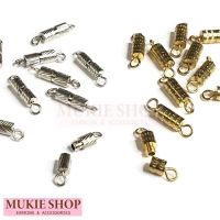 Mukie shop DIY ข้อต่อ แบบเกลียวหมุน สำหรับ สร้อยข้อมือ สร้อยคอ (4 ชุด/แพ็ค)