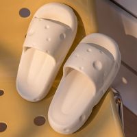 Cheese Slippers In The With Thick Soles That Feel Stepping Shit Bathroom Non-Slip Use Soft Men And To Wear