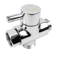 [HOT TAIOPXKWLGLW 585] SOLID Diverter 3 Way Diverter Valve All 1/2นิ้ว IPS Shower System อะไหล่ทองแดงชุบโครเมี่ยม