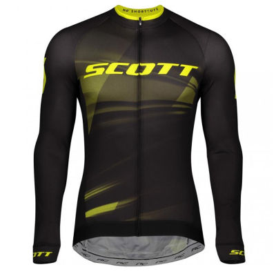 เสื้อเจอร์ซี่ปั่นจักรยานกลางแจ้งสำหรับจักรยาน,เสื้อปั่นจักรยาน Pro SCOtt เสื้อขี่จักรยานเสือภูเขาแห้งเร็วแขนยาวเสื้อปั่นจักรยานเสื้อยืดสำหรับขี่จักรยานเครื่องแต่งกายสำหรับขี่จักรยาน