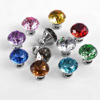 【CW】 1pcs / 5pcs 30mm Design Glass Knobs Cupboard Drawer Pull Cabinet Door Wardrobe Handles Hardware