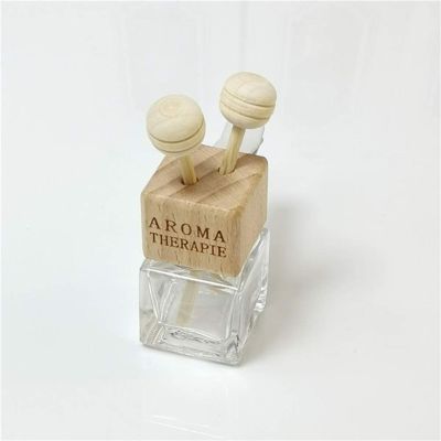 【DT】  hotCar Hanging Perfume Pendant Fragrance Air Freshener Empty Glass Perfume Diffuser Bottle Aromatherapy Decor
