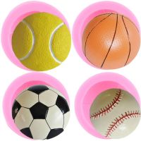 Sport Balls Gamepad Football Basketball Volleyball Silicone Molds Fondant Chocolate Candy Clay Mold DIY Cake Decorating Tools Bread Cake  Cookie Acces