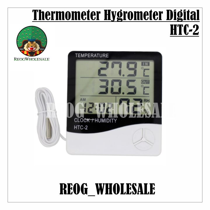 Htc 2 Thermometer Hygrometer Digital Higrometer Termometer Ruangan