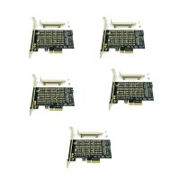 5X Pcie to M2/M.2 Adapter M.2 Ngff to Desktop Pcie X4 X8 X16 Nvme Sata Dual Ssd Pci Express Adapter Card