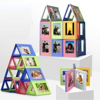 3-piece 3-inch photo frame DIY magnetic versatile combination swing table photo frame creative magnet small photo frame