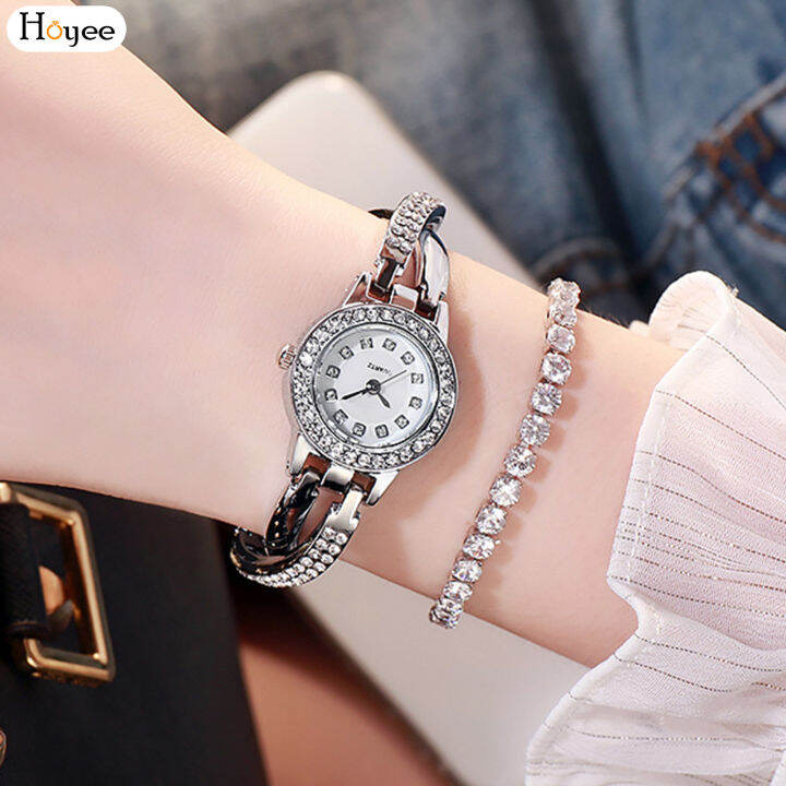 Classic Quartz Ladies Watch Easy to Read Dial Metal Band Elegant ...