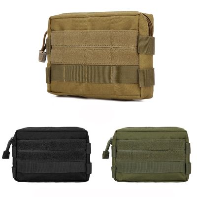 Military Tactical Waist Bag Outdoor Camping EDC Tool Pouch Wallet Fanny Backpack Phone Bag Nylon Molle Hunting Waist Belt Pocket Adhesives Tape