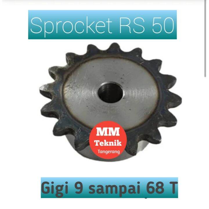 Sprocket RS 50 x 18 T Gear Rantai Single Gir gigi Z 18T RS50 1 50Z18